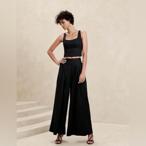 Banana Republic Factory Linen-Blend Palazzo Pant